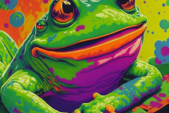 leonardo_diffusion_happy_frog_in_the_artistic_style_pop_art_2