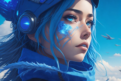 leonardo_diffusion_open_ai_girl_sky_blue_colour_ar_0